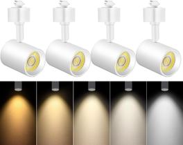 Cabeças de iluminação de trilhos LED VanoPee de 5 cores H tipo 10W (pacote com 4) Cabeças de iluminação de trilhos LED VanoPee de 5 cores H tipo 10W (pacote com 4)