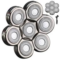 Cabeças de reposição, barbeador elétrico, 7 lâminas para homens HONTEC Cabeças de reposição, barbeador elétrico, 7 lâminas para homens HONTEC