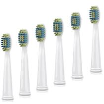 Cabeças de reposição, pacote com 6 escovas de dentes Voom Sonic Pro 3/Pro 5