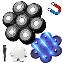 Cabeças de reposição para barbeadores universais magnéticas de 7 lâminas Cabeças de reposição para barbeadores universais magnéticas de 7 lâminas