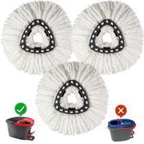 Cabeças de Reposição para Mop FunCee Pacote com 3 Microfibra Compatíveis Cabeças de Reposição para Mop FunCee Pacote com 3 Microfibra Compatíveis