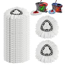 Cabeças de reposição Spin Mop, microfibra 360, pacote com 10