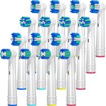 Cabeças de substituição de escova de dentes REDTRON para Oral B 16 unidades