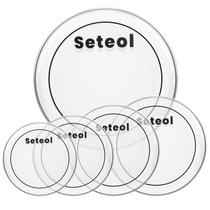 Cabeças de tambor Seteol 10 12 14 16 22 polegadas PET Clear Bass