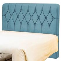 Cabeceira 140 gabriela cor suede azul turquesa topázio decor