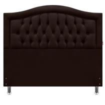 Cabeceira 160 Cama Box Sophia Provençal Marrom Suede Com Pés RBL Cabeceira 160 Cama Box Sophia Provençal Marrom Suede Com Pés RBL