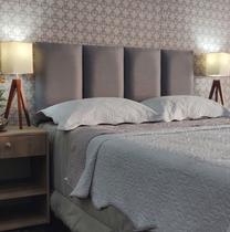 Cabeceira 160 Cama Box V4 Módulos Cinza Linho Painel RBL