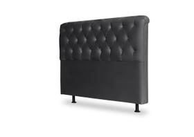 Cabeceira 160 emilia cor suede preto topázio decor