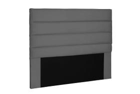 Cabeceira 195CM king Horizontal Suede Cinza La Italiana Box