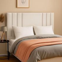 Cabeceira 90 Cm Estofada Solteiro Cama Moderna material sintético Frame Branco Cabeceira 90 Cm Estofada Solteiro Cama Moderna material sintético Frame Branco