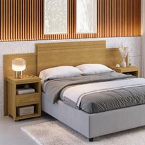 Cabeceira Ajustavel Com Criado Dinamarca Para Queen/Casal Box Cabeceira Ajustavel Com Criado Dinamarca Para Queen/Casal Box