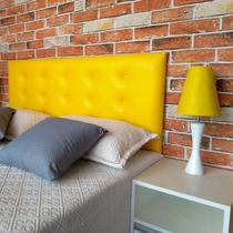 Cabeceira Amarelo Botonê 15 Queen 160 X 60 Cm