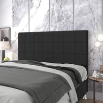 Cabeceira Áurea 160 / A-012 Couro Preto