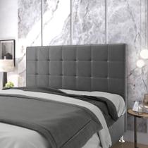 Cabeceira Áurea 160 / N-022 Veludo Cinza Escuro