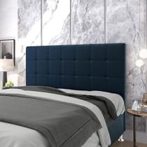 Cabeceira Áurea 160 / N-025 Veludo Azul Marinho