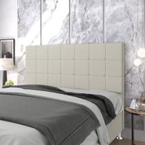 Cabeceira Áurea 195 / A-017 Couro Bege
