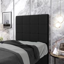 Cabeceira Áurea 90 / A-012 Couro Preto