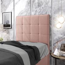 Cabeceira Áurea 90 / N-031 Veludo Rosê Claro