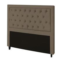 Cabeceira Baronesa Plus Queen 1600mm Suede Marrom Taupe - Simbal