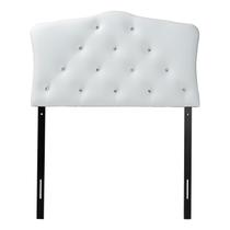 Cabeceira Baxton Studio Rita para Cama Solteiro em material sintético Branco Cabeceira Baxton Studio Rita para Cama Solteiro em material sintético Branco