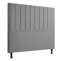 Cabeceira Bella Box Casal 160cm Linho Cinza - Star Confort