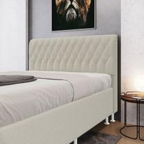 Cabeceira Bellatrix 140 / N-037 Bouclê Off White Aradecor Cabeceira Bellatrix 140 / N-037 Bouclê Off White Aradecor