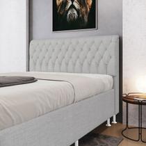 Cabeceira Bellatrix 140 / N-040 Linho Cinza Claro Aradecor