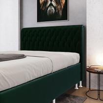 Cabeceira Bellatrix 160 N-026 Veludo Verde Aradecor