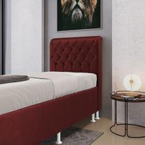 Cabeceira Bellatrix 90 / N-034 Veludo Bordô