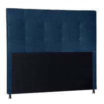 Cabeceira Berlim 90 Cm Cama Box Solteiro Azul Marinho