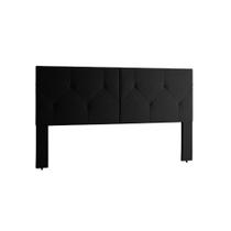 Cabeceira berlim para cama box casal 1,40 com pé preto Cabeceira berlim para cama box casal 1,40 com pé preto