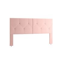 Cabeceira berlim para cama box casal 1,40 com pé rosa - Pr Paineis