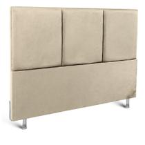 Cabeceira Block F.A Colchões Swede Bege King Size 193x15x127cm