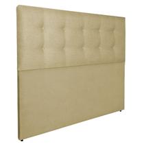 Cabeceira Botões Cama Box Estofada Luxo Linho RBL