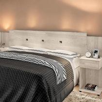 Cabeceira Box Ajustável com Mesa de Cabeceira Arabella Amarula Cabeceira Box Ajustável com Mesa de Cabeceira Arabella Amarula