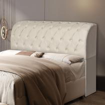 Cabeceira Box Capitone Com Bau Organizador Casal 1.40mt - Antonella Para Quarto Luxuoso