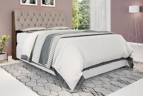 Cabeceira box Casal 1,38 Isis Malbec com Capitonê Bege - Framar Móveis Cabeceira box Casal 1,38 Isis Malbec com Capitonê Bege - Framar Móveis