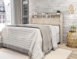 Cabeceira box Casal 1,38cm Elisa Amarula - Framar Móveis Cabeceira box Casal 1,38cm Elisa Amarula - Framar Móveis