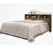 Cabeceira Box Casal 1,40 Irlanda Com Nicho Jequitibá Off White J&A Móveis