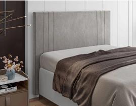 Cabeceira Box Casal 1,40cm Cinza Claro Ferrara Italian Flex