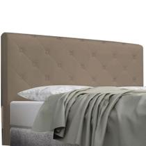 Cabeceira Box Casal Dubai 1,40m Suede Bege