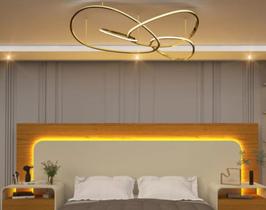 Cabeceira Box Casal/Quenn/King com 2 Mesas de Cabeceira com Led Innova - Gelius Móveis - Nature / Off Cabeceira Box Casal/Quenn/King com 2 Mesas de Cabeceira com Led Innova - Gelius Móveis - Nature / Off