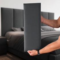 Cabeceira Box Estofada Modulada Casal Modelo Julia Cores Disponiveis