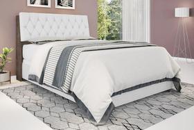 Cabeceira box Queen 1,58 Isis Chocolate Com Capitonê 08 Cabeceira box Queen 1,58 Isis Chocolate Com Capitonê 08