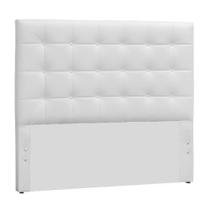 Cabeceira Box Shop Clean King 1,95m Em Material Sintético Branco
