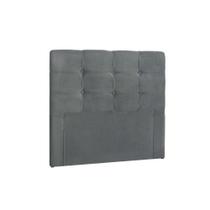 Cabeceira Box Shop Clean Solteiro 90cm Em Suede Cinza
