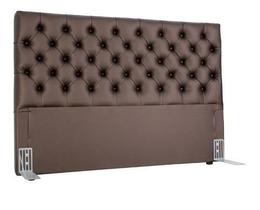 Cabeceira Box Shop Paris King 1,95m Em Material Sintético Marrom