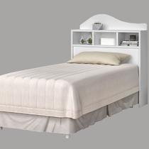 Cabeceira Box Solteiro 0,90 Irlanda Cor Flex Branco/Lilás J&A Móveis Cabeceira Box Solteiro 0,90 Irlanda Cor Flex Branco/Lilás J&A Móveis
