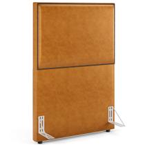 Cabeceira Box Solteiro Com Tachas 100 cm Vicenza L02 material sintético Whisky - Lyam Decor Cabeceira Box Solteiro Com Tachas 100 cm Vicenza L02 material sintético Whisky - Lyam Decor