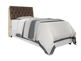 Cabeceira Box Solteiro Isis Amarula com Capitonê Marrom Cabeceira Box Solteiro Isis Amarula com Capitonê Marrom